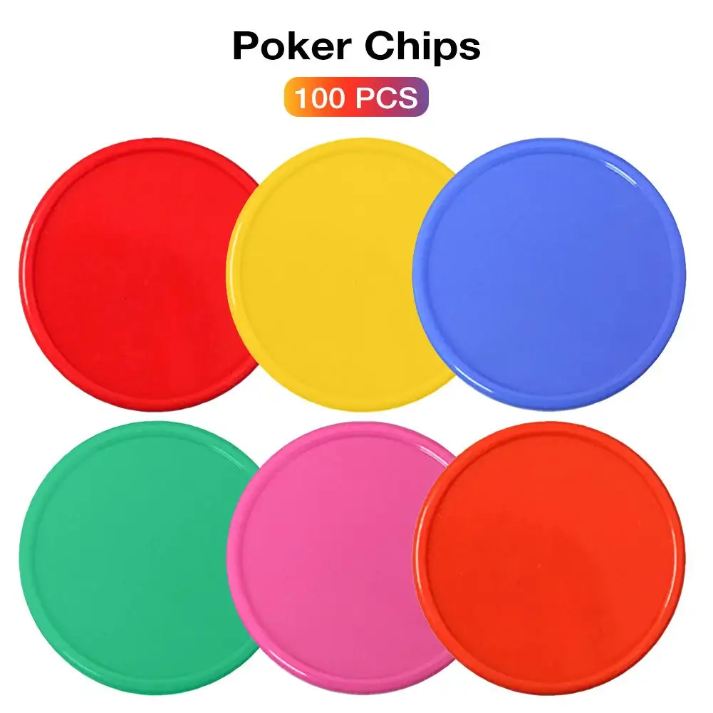 Пластиковые маркеры для покерных чипов 100 шт./лот 25 мм казино и Бинго семейного
