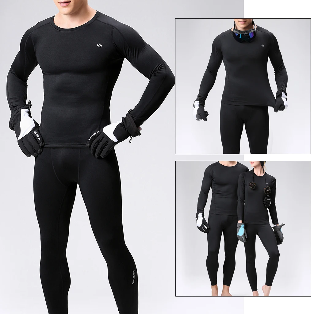 Термобелье с длинным рукавом комплект нижнего белья для зимних видов спорта и