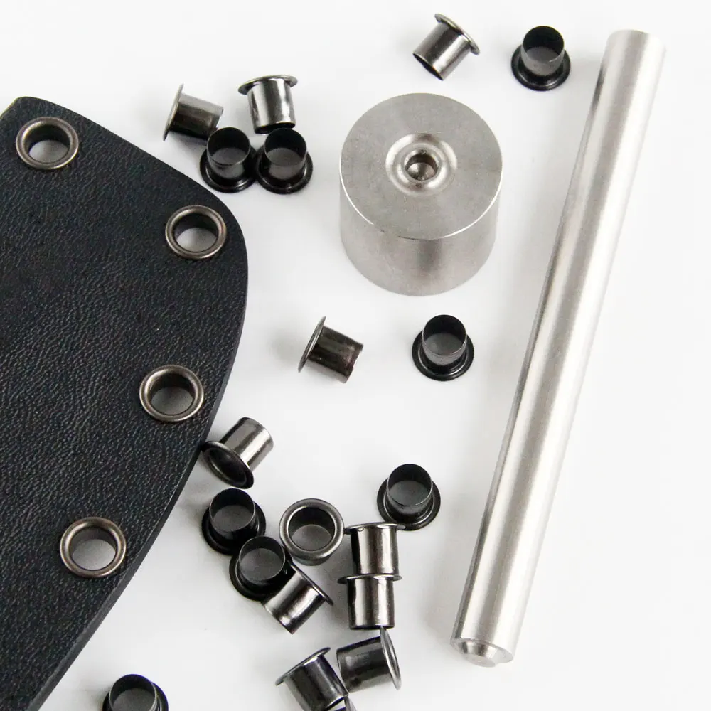 Kydex Eyelet Tool Setter Set Kit with Anvil and Eyelets for DIY Sheath Outdoor | Спорт и развлечения