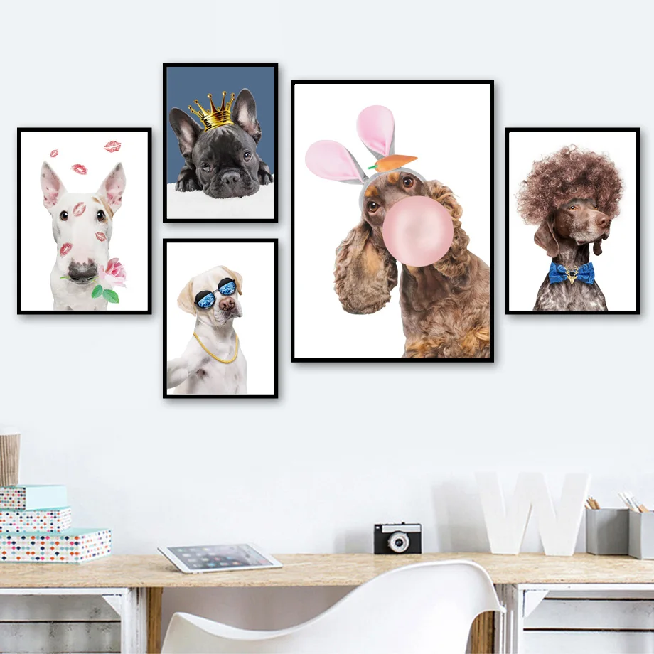 Настенная картина с изображением шара Лабрадора бульдога | Дом и сад