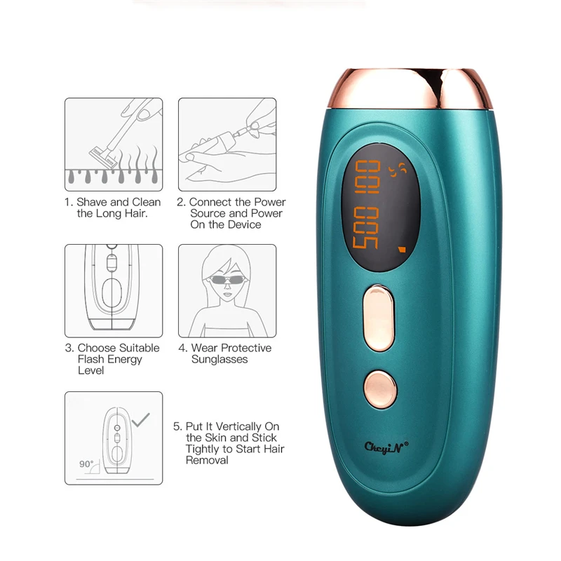 

500000 Flashes IPL Laser Hair Removal Device Epilator Hair Remover LCD Display Painless Depilador Body Facial Women Shaving