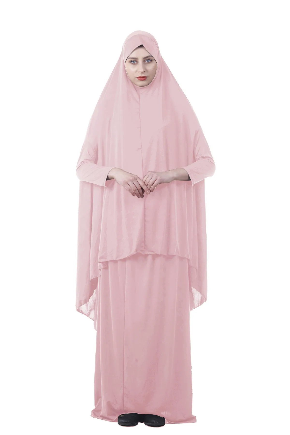 Комплект женской мусульманской длинной одежды, хиджаб, Турция, намаз, химар, юркен, Абая, Исламская одежда, Дубай от AliExpress WW
