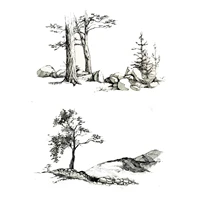 zhuoang tree clear stamp for scrapbooking rubber stamp seal paper craft clear stamps card making