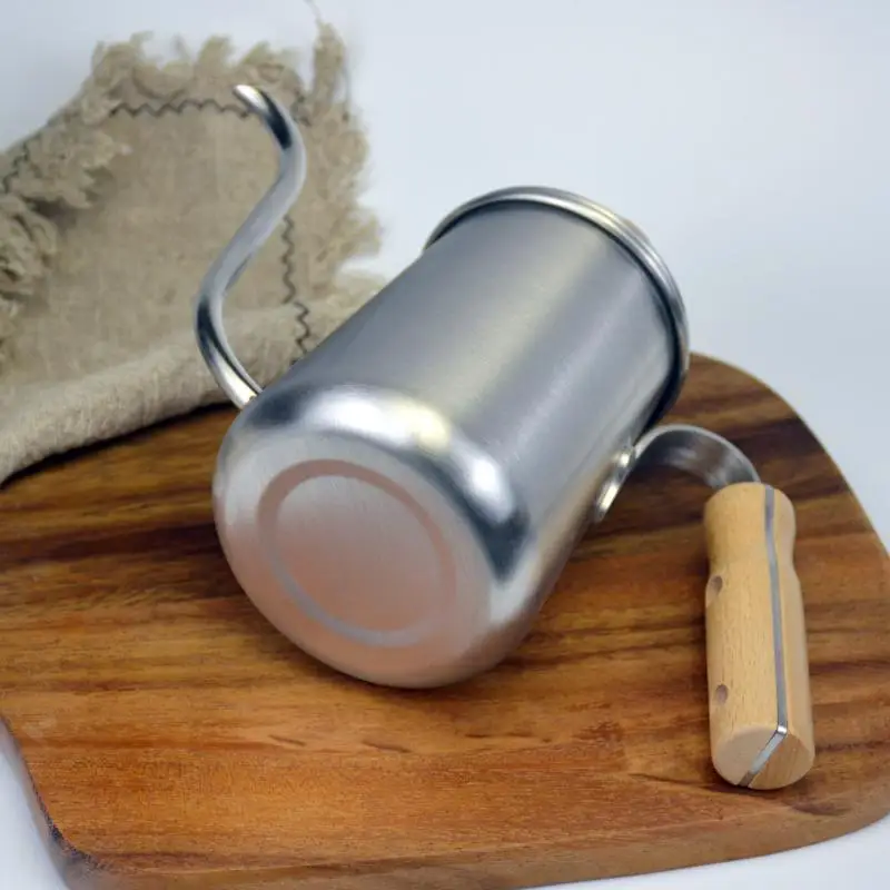 

Handle Stainless Steel Coffee Drip Pot Outdoor Coffee Accessories Cold Brew Milk Pour Over Cafetera Espresso Coffeeware BY50KF