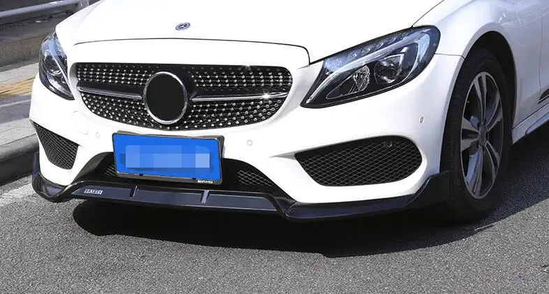 Для Mercedes Benz W205 рассеиватель переднего бампера защитные бамперы для C Class C200 C180