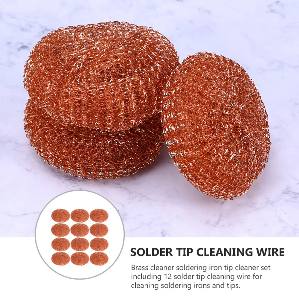 

12pcs Soldering Tip Cleaner Brass wire for Cleaning Soldering Irons and Tips
