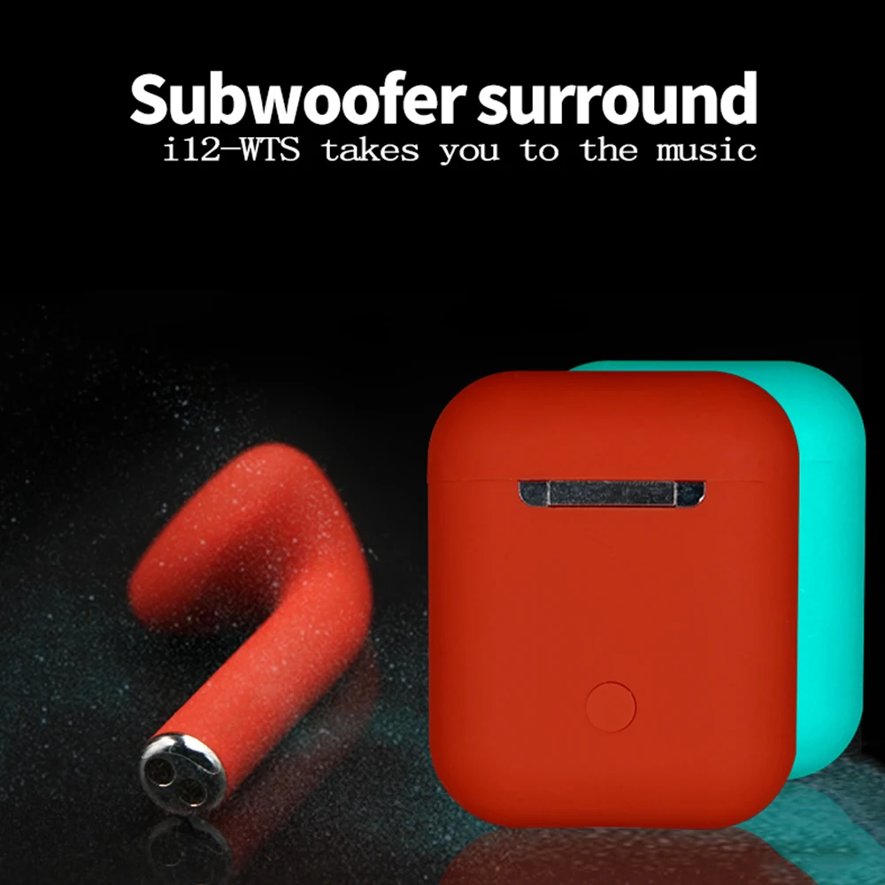 I12 tws матовые Bluetooth наушники беспроводные свободные руки бизнес спортивная
