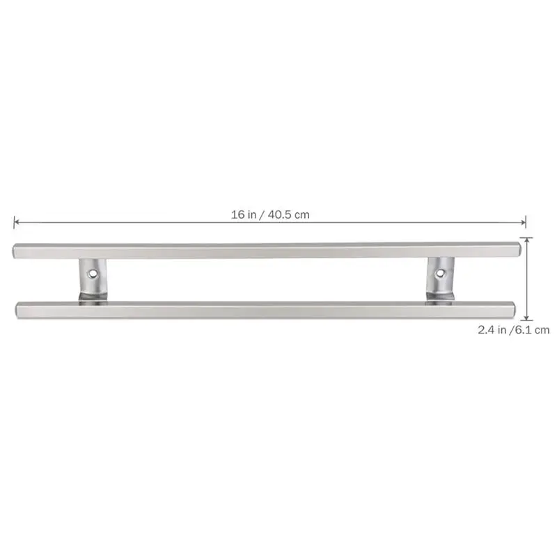 Wall Mounted 304 Stainless Steel Magnetic Knife Holder Double Bar Easy Storage Rack Strip for Kitchen Utensil Tool Hook | Дом и сад