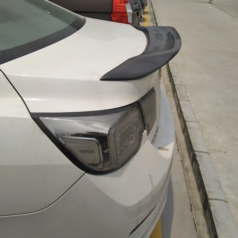 Высокое качество углеродное волокно черный автомобиль хвост крыло задний