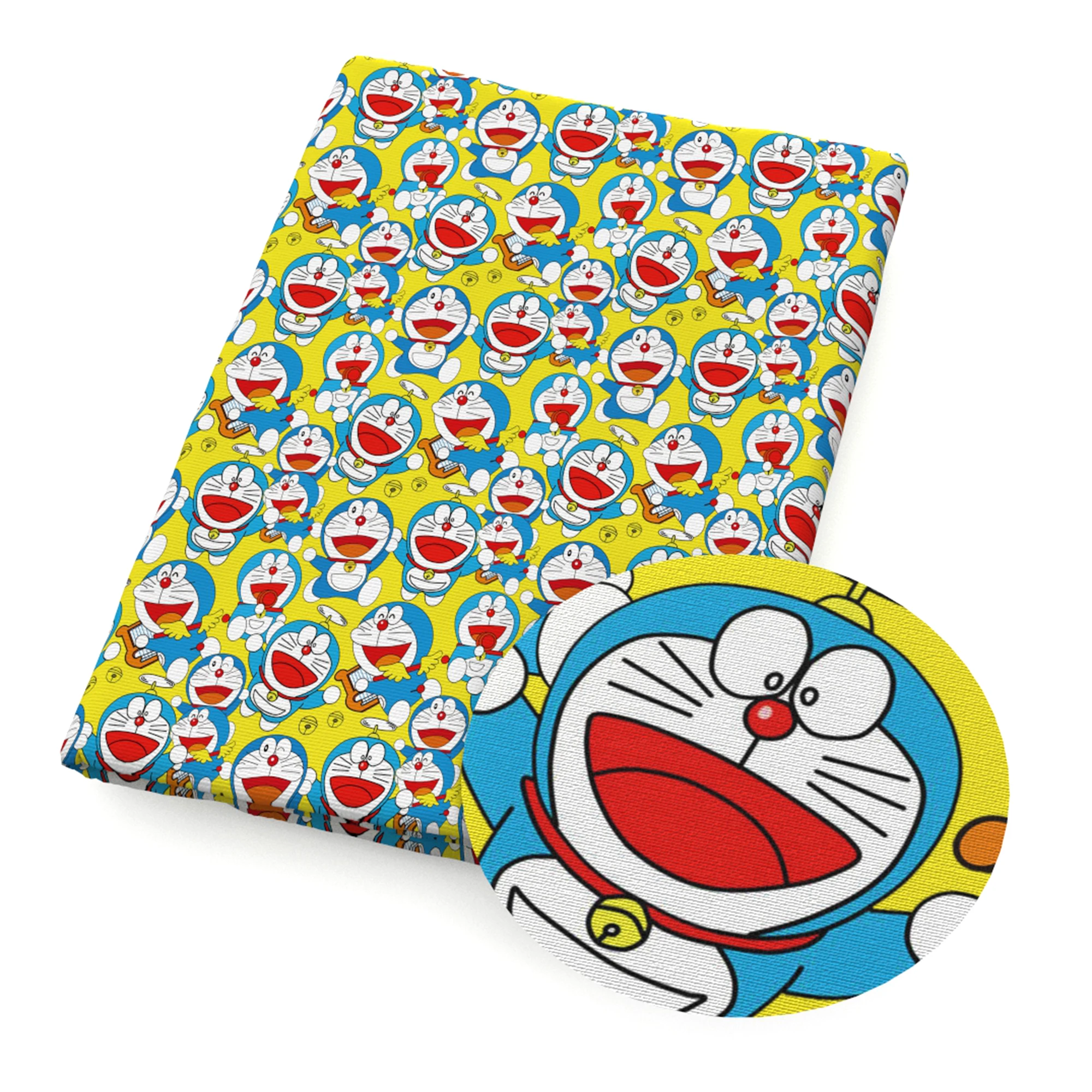 Половинная ткань из полиэстера и хлопка с японским мультяшным принтом милого