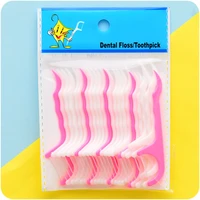 100pcslot disposable dental flosser interdental brush teeth stick toothpicks floss pick oral gum teeth cleaning care