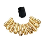 10 шт., латунные патроны для дрели, 0,5-3,2 мм, M8 * 0,75 мм