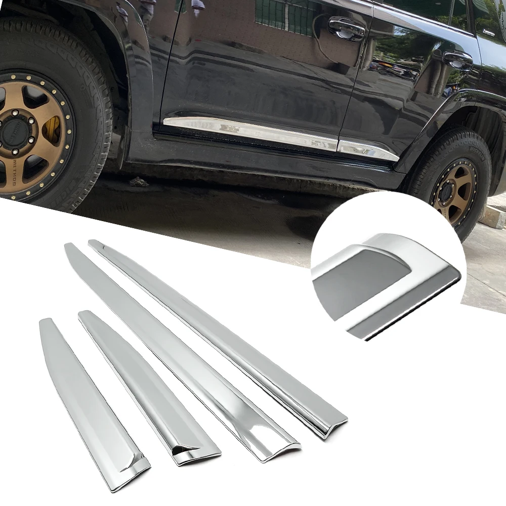 

4 шт., хромированные боковые молдинги для Toyota 4runner 2010 2011 2012 2013 2014 2016 2017 2018 2019 2020 2021