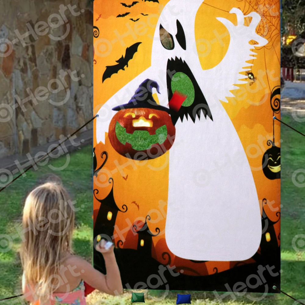Тыква Хэллоуин Ghost Bean Bag Toss Games Fun Carnival Party Game для взрослых детей набор занятий в