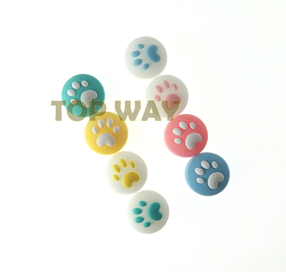 

30SETS Cute Cat Paw Claw Thumb Stick Grip Cap Joystick Cover For Nintend Switch Lite NS Joy-Con Controller Gamepad Thumbstick