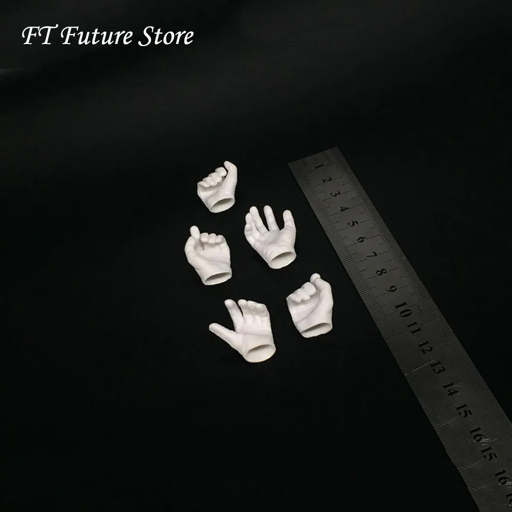 В наличии 1/6 весы Джокер Handtypes белые латексные перчатки ручная модель пистолета