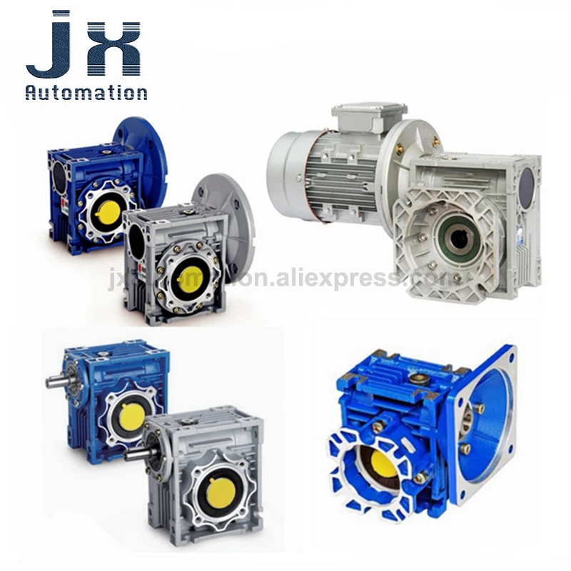 Редуктор червячной коробки передач NMRV30 40 50 63 75 90 110 130 из алюминиевого сплава, редуктор NMRV для шагового серводвигателя