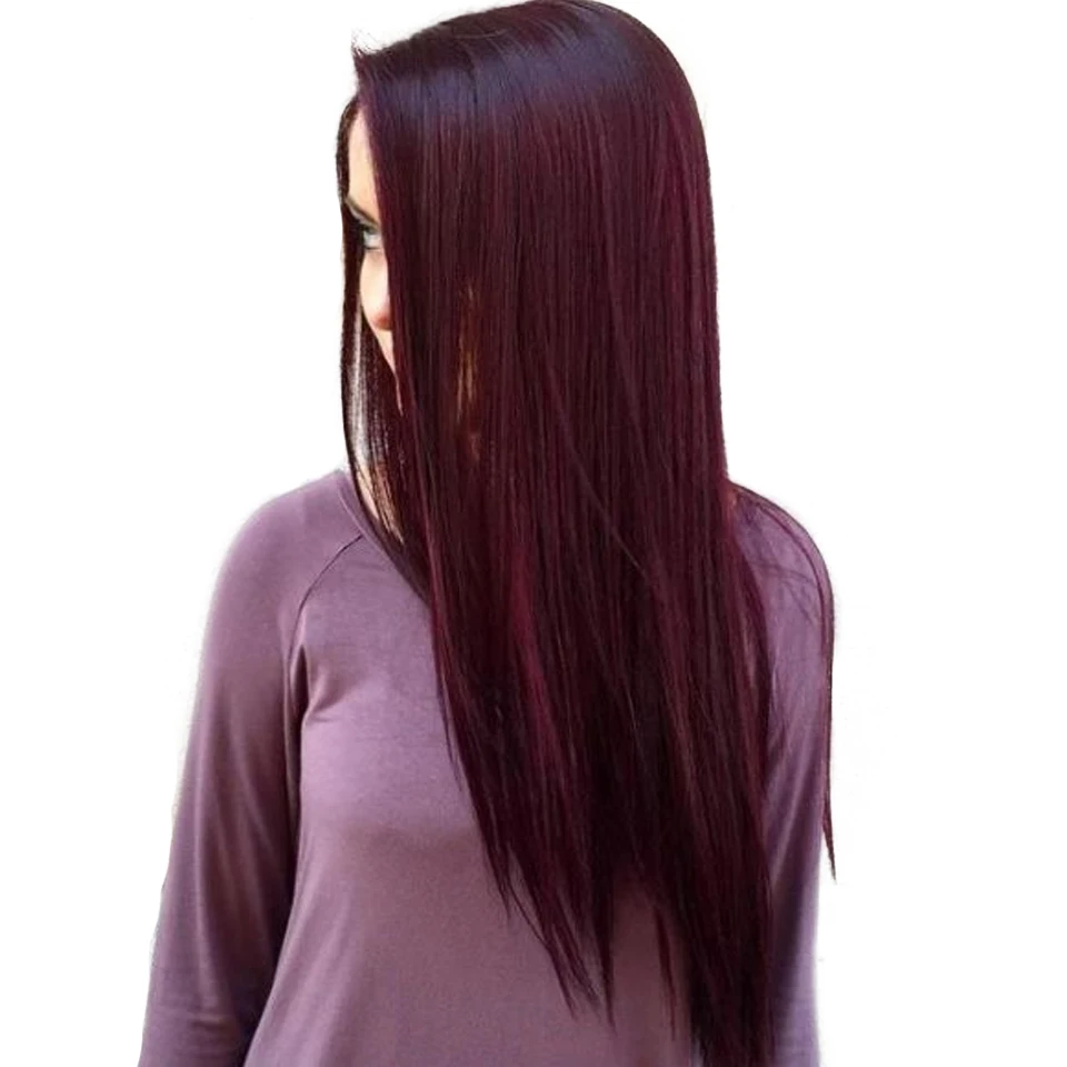 HairUGo, перуанские прямые волосы, 4*4, шнуровка, парик, жук, Омбре, человеческие волосы, парики для женщин, Remy, предварительно выщипанные, натуральные волосы