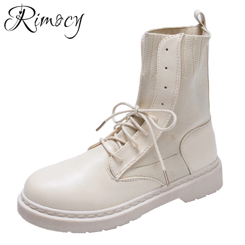 Rimocy/модные кожаные женские ботильоны в стиле пэчворк коллекция 2019 года сезон