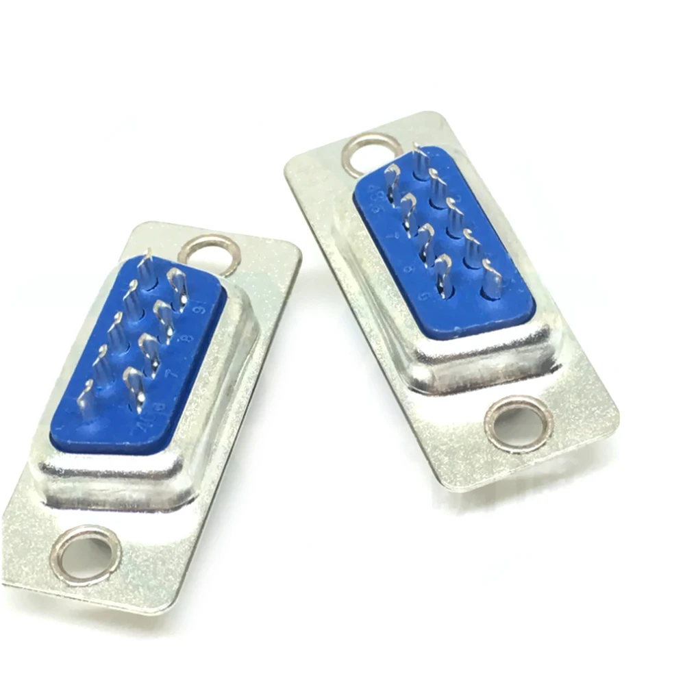 10 шт. DB9 RS232 9PIN D Sub Женский Мужской крепление на печатную плату пайкой серийный