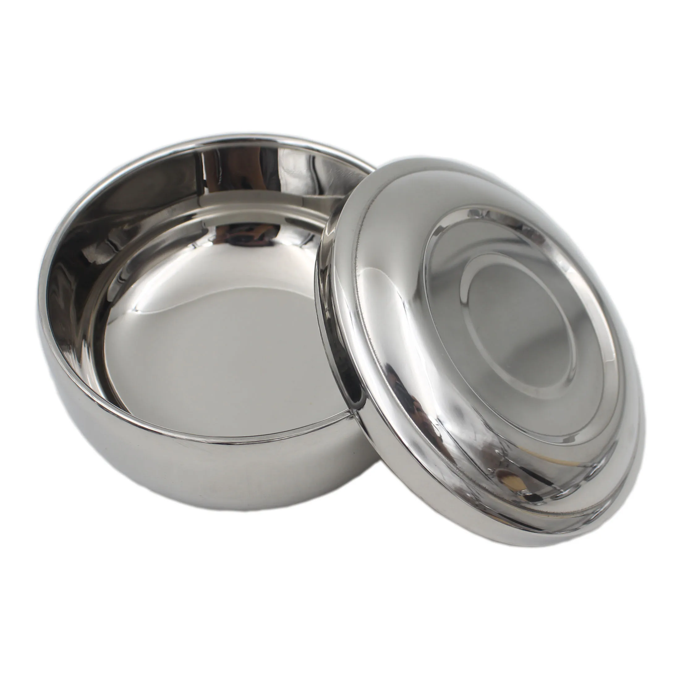 Двойная подставка для бритвы с лезвием из нержавеющей стали классической чаши