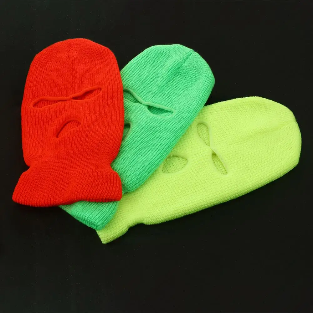 

Candy Color Full Face Cover Ski Mask for Motorcycle Bicycle Army Tactical CS Windproof Knit Beanies Hat Winter Warm Balaclava