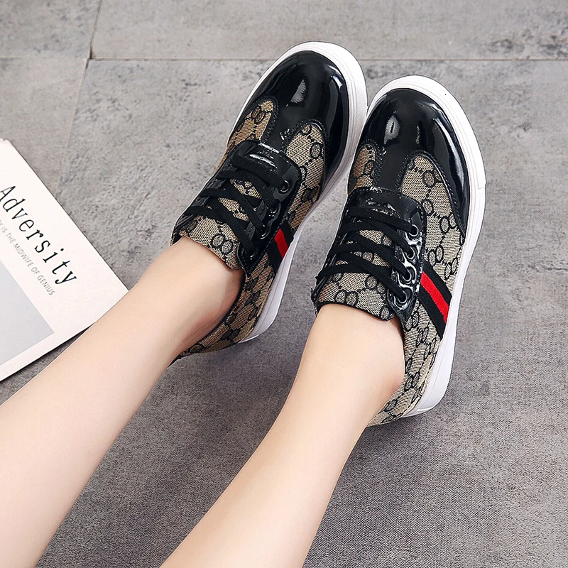 Ботинки из ПУ-кожи на шнуровке женские туфли удобные дамские плоской подошве