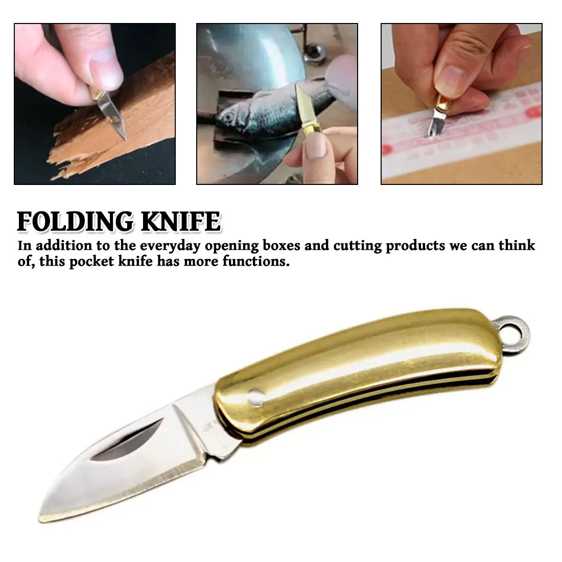 

28mm Outdoor Stainless steel mini knife foldable key ring creative key chain knife survival emergency tool pocket portable
