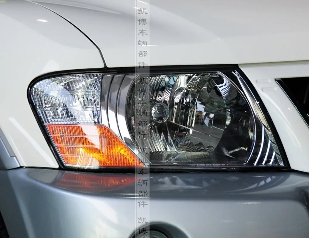 Для Mitsubishi Pajero V73 головной светильник крышка 03-11 V73 прозрачный светильник в виде ракушки V73 V75 V77 маска на фару головной светильник капюшон 2 шт