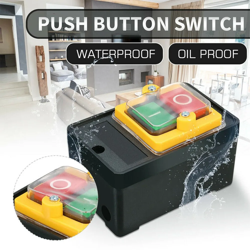 

KAO-5H AC 220V/380V 10A ON/OFF Water Proof Machine Drill Push Button Switch