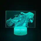 3D ночсветильник для детской комнаты, светодиодная акриловая лампа в стиле аниме, Эдвард Элрик, фигурка, ночник с управлением через приложение, украшение вечерние, подарок, цельнометаллический алхимик