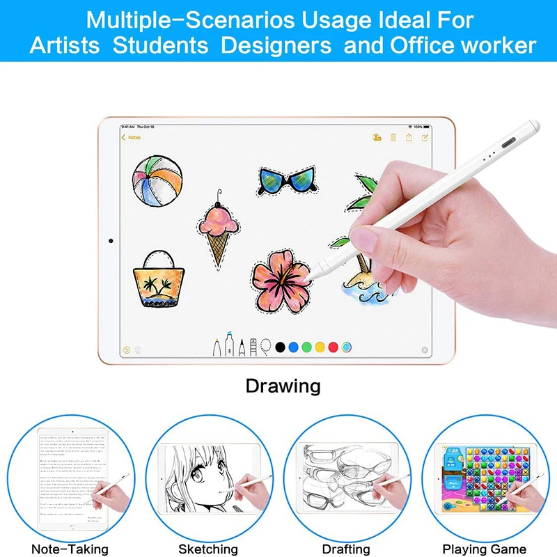 Карандаш для iPad стилус Pro 11 12 9 2021 2020 2018 10 2 7-е 8-е 9-е поколение ipad mini 6 Air 3 4 - купить по