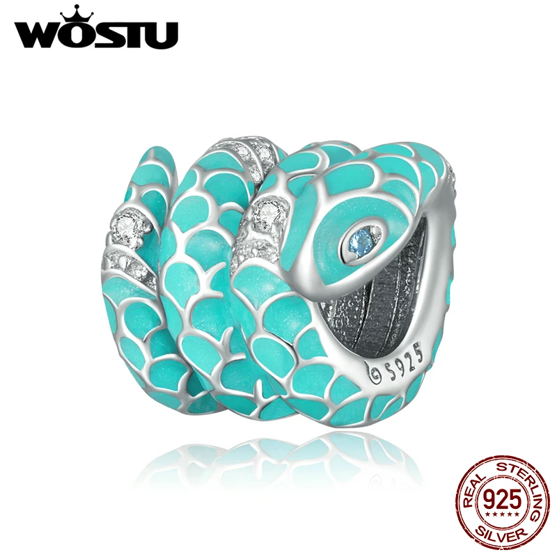 Женский винтажный кулон в виде змеи из серебра 925 пробы | Украшения и аксессуары