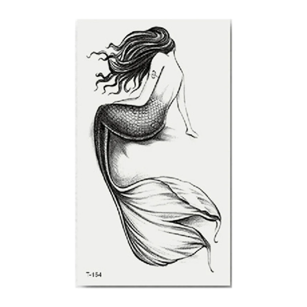 1 шт. Геометрическая наклейка для татуировок женщин и мужчин водонепроницаемая