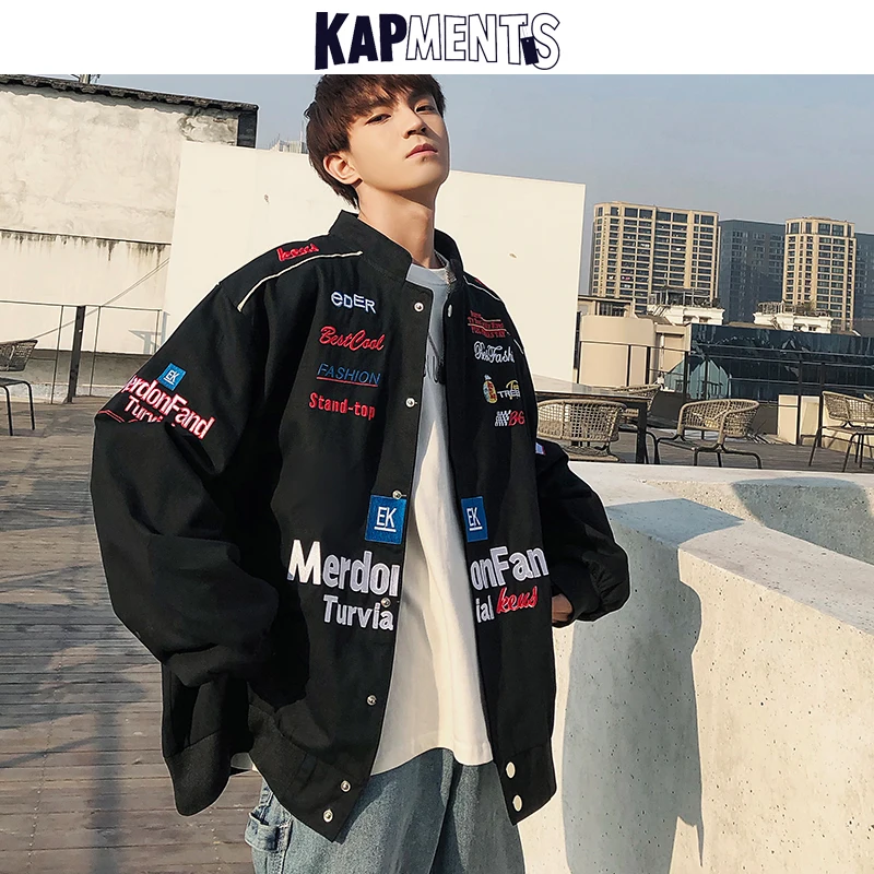 KAP Мужская Уличная бейсбольная куртка большого размера TS 2020 ветровка в стиле хип