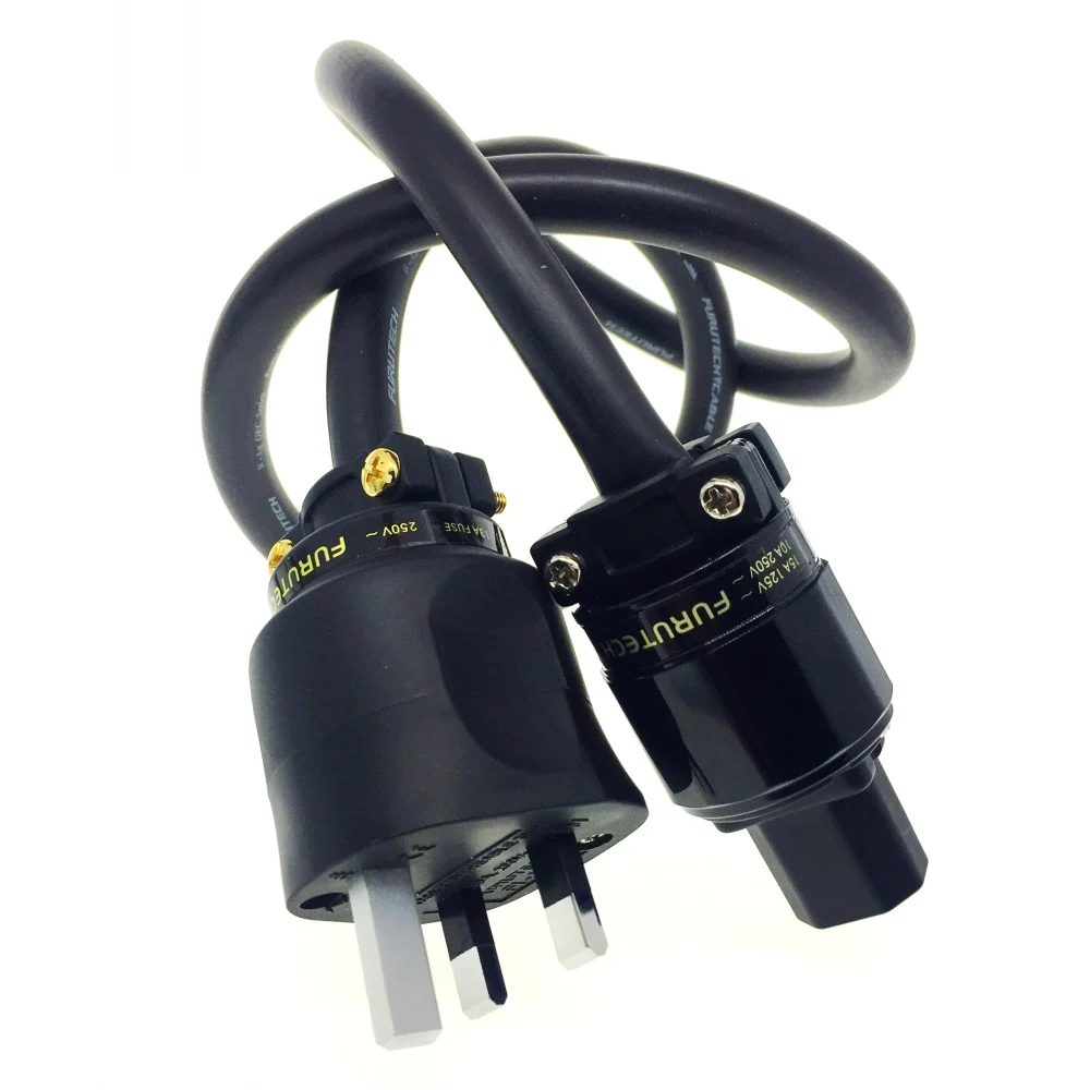 FURUTECH FP-314Ag Мощность кабель 13A UK FI-UK 1363 (R) нфс покрытого родием вилку сетевого кабеля