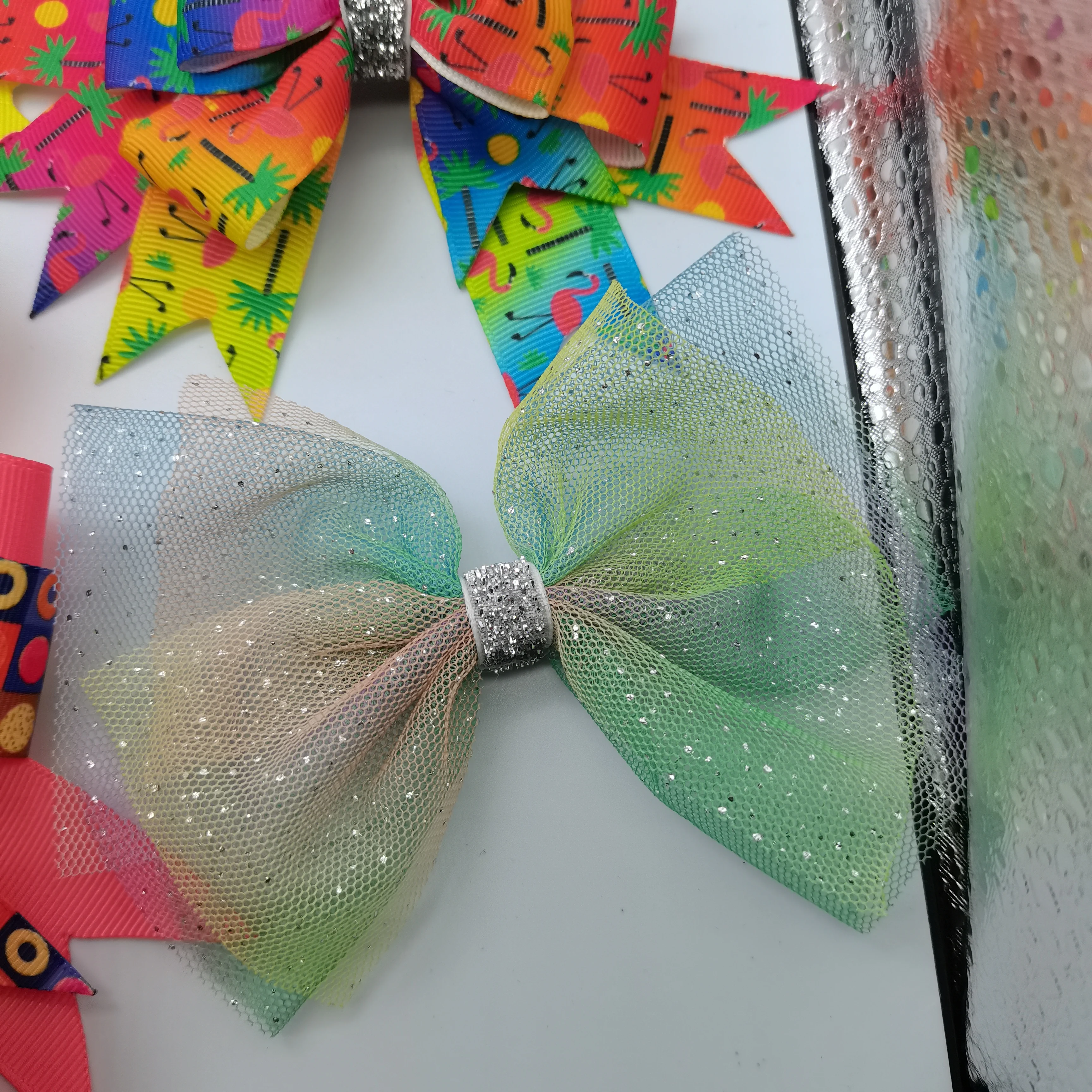 

10PCS/lot New Grosgrain Ribbon Hair Bows Clips Print Mini Bows For Children Girls Headwear Kids Hair Accessories Best Gifts