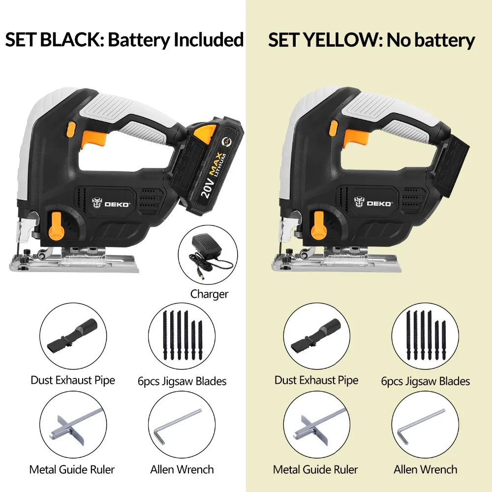 Беспроводная Лобзиковая пила DEKO электрическая со светодиодсветодиодный
