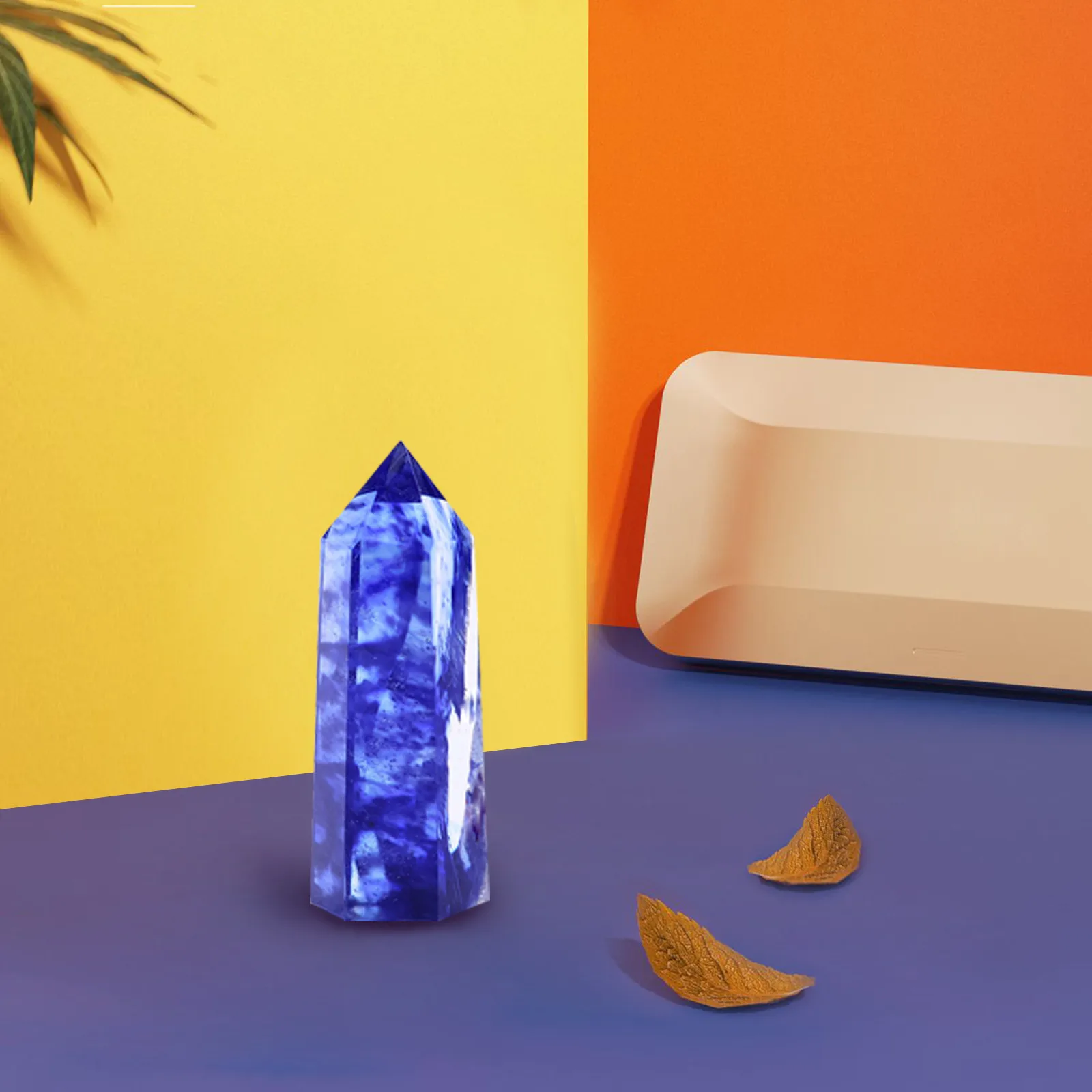 Натуральный гексагональный Кристалл кварцевая лечебная флюоритовая палочка