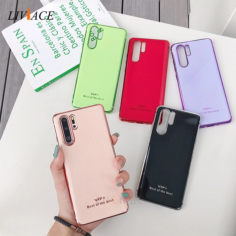 Роскошный мягкий чехол из ТПУ с покрытием для huawei p30 pro p20 lite mate 20 30 honor 9 10 lite 8x p smart y9 nova 3 3i силиконовый чехол