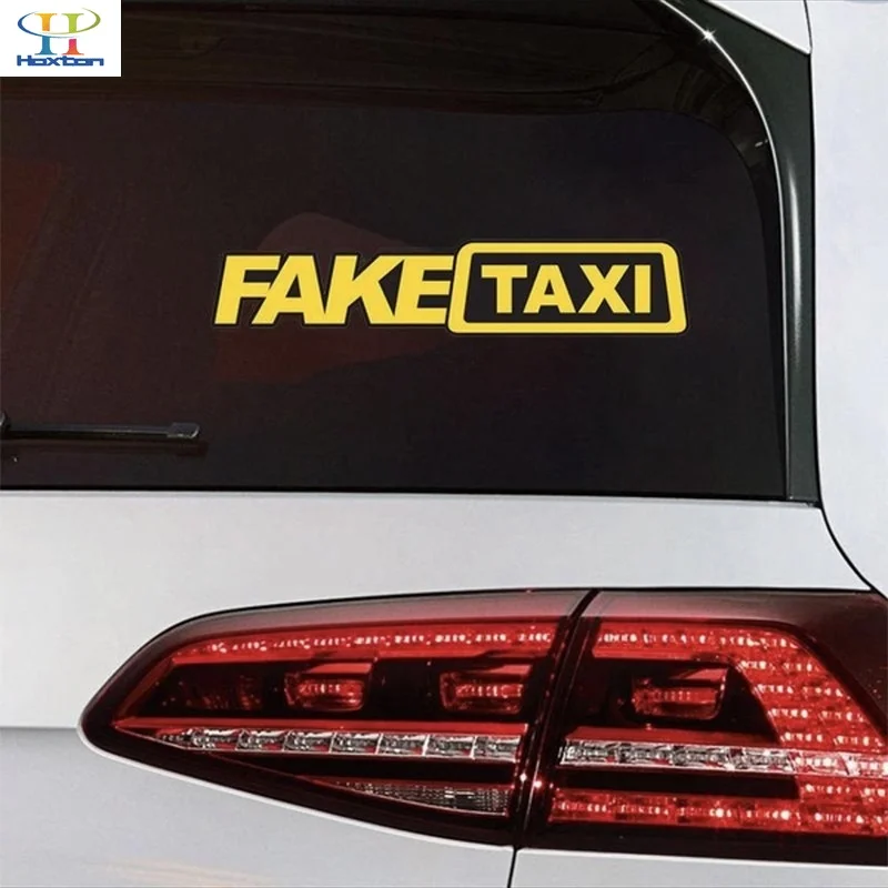 Смешные поддельные такси письмо автомобиля стикер Дрифтинг Гонки Авто