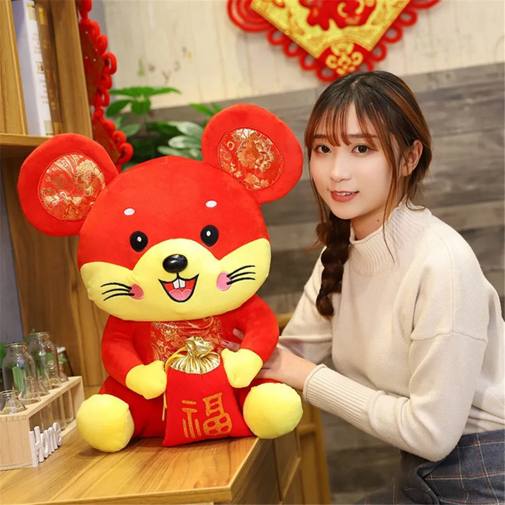Плюшевая игрушка подарок на Новый год годовой талисман для совещаний Подарочный