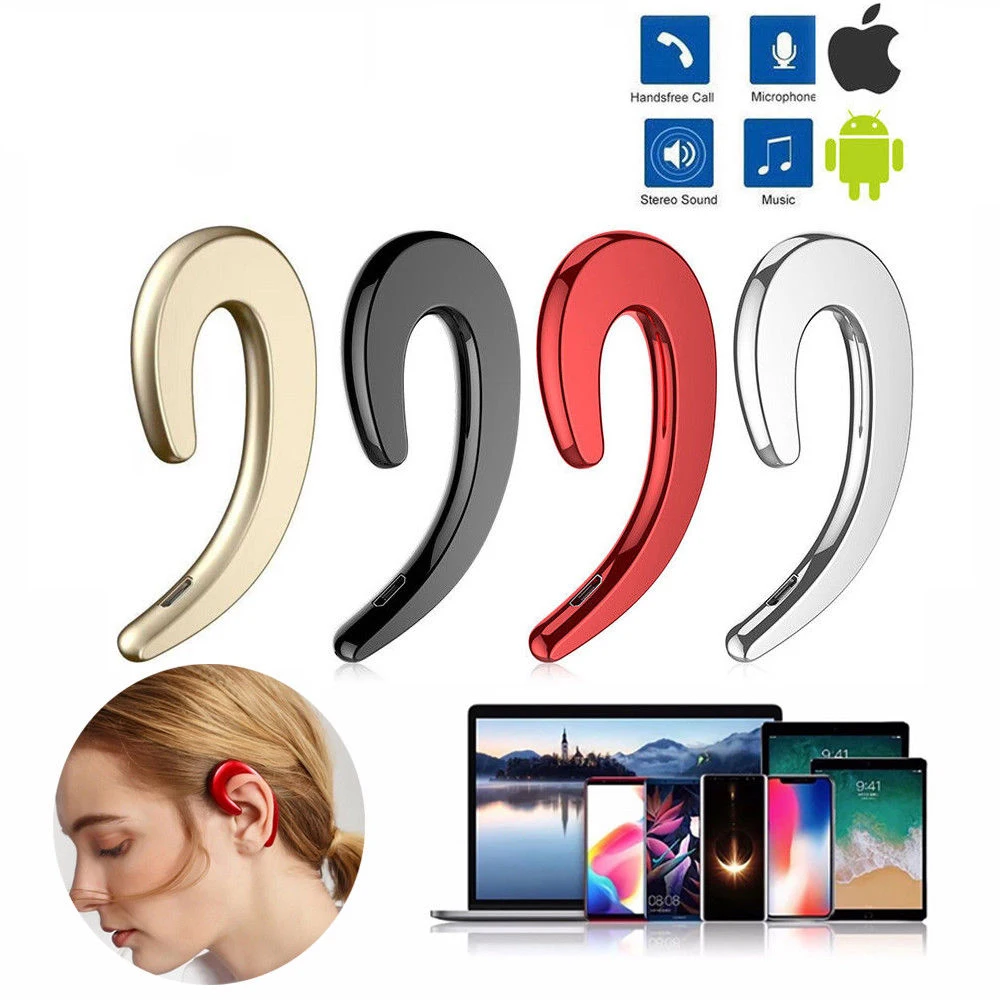 

Universal Bone Conduction Earphone Wireless Bluetooth-Compatible 4.2 Sports Stereo Headset For Laptop Tablet For Xiaomi Iphone