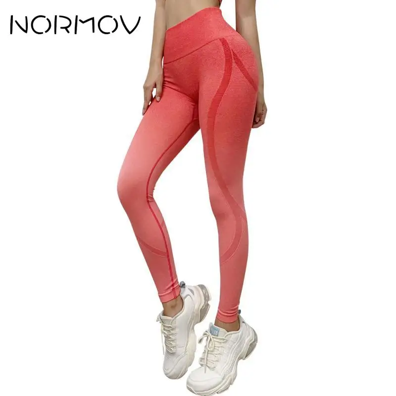 

NORMOV Booty Seamless Legging Sport Women Fitness High Waist Yoga Pants Fitness Gym Seamless Energy Leggings Workout Running