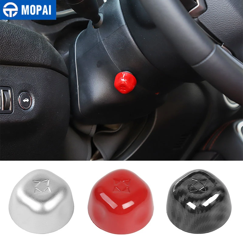 

MOPAI Car Steering Wheel Electric Adjust Switch Button Decor for Dodge Challenger for Jeep Grand Cherokee for Dodge Durango