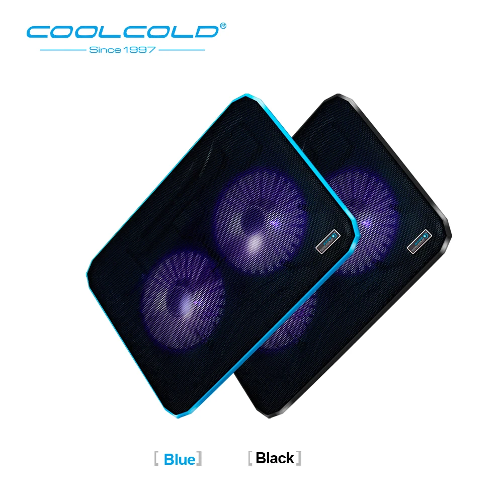 Охлаждающая подставка COOLCOLD для ноутбука с USB-портами и 2 вентиляторами