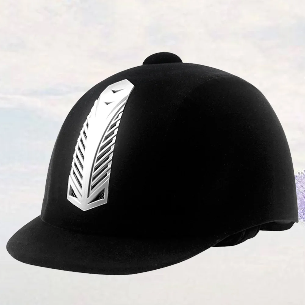 

Mesh Design Equestrian Helmet Freedom Horse Riding Helmet Adjustable Buckle Breathable Helmet (Black)