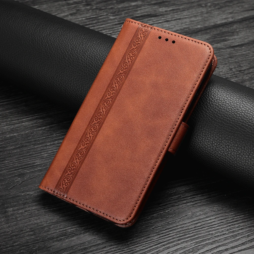 luxury flip book leather case for oneplus 5t 6 6t 7 7t 8 pro 5g stand wallet phone bags cover with strap free global shipping