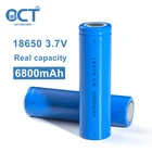 18650 3,7 V 6800mAh батареи глубокого цикла LiFePO4 высокого качества литий-ионный перезаряжаемый аккумулятор 18650 заводская цена