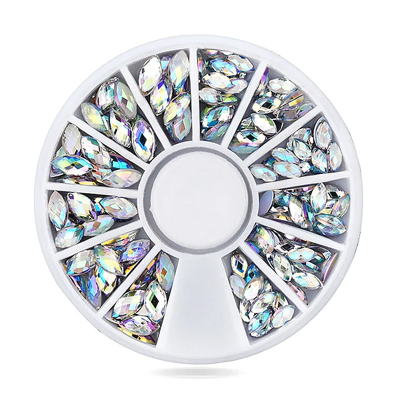 1box Shine Rhinestones Crystal Clear AB Non Hotfix Flatback Nail Rhinestoens For Clothes Nails 3D Art Decoration | Украшения и